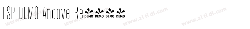 FSP DEMO Andove Re字体转换 FSP DEMO Andove Re字体转换